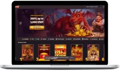 Lobby du casino Dragonia sur ordinateur portable
