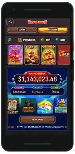 Machines à sous Dragonia sur mobile